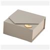 L'Arcolaio Scatola Liscia Portaconfetti 9 x 9 x 4 Cm Bomboniera Tortora 1 Pz