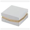 L'Arcolaio Scatola Telata Portaconfetti 9 x 9 x 4 Cm Bomboniera Bianca 1 Pz