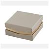 L'Arcolaio Scatola Liscia Portaconfetti 9 x 9 x 4 Cm Bomboniera Tortora 1 Pz