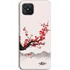 Mixroom - Cover Custodia Back case In TPU Silicone Morbido Per Oppo RENO4 Z Reno 4Z Fantasia Fiore di prugna N1009