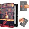 shuangju Case Custodia per Onyx Boox Go 6, Poke 6/6S, Poke 5/5S 6 e-Reader, custodia protettiva leggera in pelle PU con cinghia da polso / Auto Sleep/Wake (TSGNH)