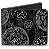 Buckle-Down Buckle Down adulto unisex Wallet Supernatural Devil's Trap Pentagrams Grays/black/whit portafogli con doppia falda - multicolore - Taglia unica