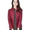 xitoio Piumino da donna ultra leggero, ripiegabile, caldo, oversize, trapuntato, per l'inverno, leggero, con imbottitura in piuma, Rosso vinaccia, XL