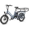 Fafrees FF20 CUV E-bike cargo elettrica, 2 x 12Ah 576 Wh, con seggioli