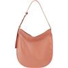 DUDU Borsa a Spalla Donna in Pelle Morbida, Borsa Hobo con Cerniera, Borsa Tracolla Grande Capiente Regolabile Colorata Rosa flamingo