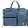 DUDU Borsa Porta PC Donna Elegante in Pelle con Tracolla - Borsa Cartella Laptop da Lavoro con Tasche Organizer, Capiente e Professionale, Porta Computer e Documenti Denim blue