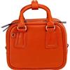 DUDU Borsa Bauletto Donna in Pelle con Tracolla Regolabile, Elegante e Compatta, Borsa a Mano e Spalla con Cerniera Zip Arancione