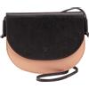 DUDU Borsa a Tracolla Donna Piccola in Pelle, Borsetta Design Sottile Compatta con Chiusura a Bottone, Tracolla Regolabile Nero