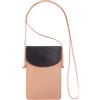 DUDU Custodia Porta Cellulare da Collo in Pelle, Astuccio Porta Smartphone fino a 6,7 Pollici con Bottone, Laccio Tracolla Regolabile, Design Sottile Nero