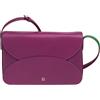 DUDU Borsa a Tracolla Grande Donna in Pelle - Borsa Donna Elegante e Capiente, Design a Busta Envelope, con Tracolla Regolabile e Patta Magnetica di Chiusura Fucsia