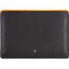 DUDU Custodia PC 13 Pollici in Morbida Pelle, Sleeve Protettiva Colorata Laptop Notebook Macbook 13" Bicolore Design Sottile Nero