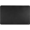 DUDU Sottomano Scrivania Ufficio in Pelle Bicolore CM 61x40, Double-Face Arrotolabile, Antiscivolo Morbido Senza Cuciture Nero