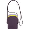 DUDU Porta Cellulare da Collo Donna in Pelle, Doppia Tasca Porta Smartphone, Tasca Porta Tessere, Tracolla Laccio Regolabile Deep purple