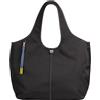 DUDU Borsa Donna a Mano a Tracolla Grande in Nylon e Pelle - Shopper Leggera con Tracolla Regolabile e Chiusura Magnetica Nero