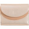 DUDU Portafoglio Donna Vera Pelle RFID con Portamonete, Portafogli Colorato a Doppia Patta Porta Carte di Credito Porta Banconote Ballerina