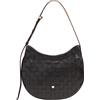 DUDU Borsa a Spalla Donna in Vera Pelle Intrecciata - Elegante Borsa Hobo con Tracolla Regolabile e Cerniera Zip, Design Artigianale, Capiente e Versatile Nero rosa