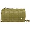DUDU Borsa Donna a Cilindro in Vera Pelle Intrecciata con Tracolla a Catena, Elegante - Design Artigianale, Borsa Spalla Cilindrica di Lusso per Occasioni Casual e Speciali Olive green
