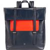 DUDU Zaino Colorato in Pelle da Uomo Donna, Zaino Grande Morbido 14L Multitasche Design Sportivo Casual Navy