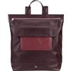 DUDU Zaino Uomo, Zaino Donna Casual Morbido in Vera Pelle con Cerniera Zaino Grande Colorato da Lavoro Tempo Libero Burgundy scuro