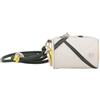 DUDU Custodia Porta Auricolari AirPods da Collo in Pelle con Cerniera - Mini Borsa Unisex con Laccio, Design Tennis Sportivo, per Chiavi e Monete Perla