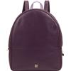 DUDU Zainetto Donna Colorato Estivo in Pelle Morbido Zaino Multicolor con Doppia Cerniera Zip Deep purple