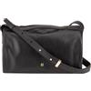 DUDU Borsa Bauletto a Tracolla da Donna in Pelle - Borsa Elegante, Grande e Spaziosa con Tracolla Regolabile per Ogni Occasione Black nude