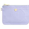 DUDU Pochette Donna da Polso in Pelle Stampata, Pochette a Mano da Borsa - Elegante, Compatta e Pratica per Carte, Monete e Piccoli Oggetti Lilac orange