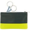 DUDU Astuccio portachiavi colorato in pelle uomo donna formato bustina con zip Mangrove