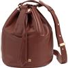 DUDU Borsa a Secchiello Donna in Pelle Grande con Tracolla Regolabile e Chiusura a Coulisse - Borsa Elegante, Spaziosa e Pratica per Uso Quotidiano e Occasioni Speciali Cioccolato