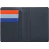 DUDU Porta passaporto pelle e carte di credito RFID multicolore Navy