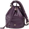 DUDU Piccola Borsa a Secchiello da Donna in Vera Pelle con Tracolla Regolabile e Chiusura a Coulisse - Borsa a Tracolla Elegante e Compatta con Cordoncino, Perfetta per l'Uso Quotidiano Deep Purple