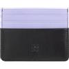 DuDu Porta carte di credito colorato in pelle Nappa 6 tasche DUDU Black pop