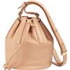DUDU Piccola Borsa a Secchiello da Donna in Vera Pelle con Tracolla Regolabile e Chiusura a Coulisse - Borsa a Tracolla Elegante e Compatta con Cordoncino, Perfetta per l'Uso Quotidiano Blush Rose