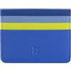 DuDu Porta carte di credito colorato in pelle Nappa 6 tasche DUDU Fiordaliso