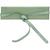 DUDU Cintura Donna Obi in Vera Pelle, made in Italy, Cintura Larga Annodabile Donna per Vestito, Fusciacca in Pelle a Vita Alta Olive green