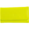 DUDU Portachiavi Classico in Vera Pelle Uomo Donna Multicolore a 6 Ganci Lime