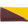 DUDU Portachiavi Classico in Vera Pelle Uomo Donna Multicolore a 6 Ganci Burgundy