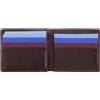 DUDU Portafoglio Piccolo da Uomo RFID in Pelle Multicolore Porta Carte Tessere Burgundy scuro