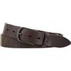 DUDU Cintura da Uomo in Pelle Cuoio Vegetale, Made in Italy, H 35mm, Cintura Morbida e Resistente di Alta Qualità Testa di moro