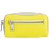 DuDu Portachiavi unisex colorato in vera pelle vitello firmato DUDU Citrus yellow