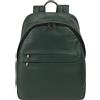 DUDU Zaino in Pelle Uomo Donna Porta PC fino a 15,6" MacBook 16 Pollici, Zaino da Viaggio 20 Litri, Zaino Ufficio Lavoro dal Design Essenziale Elegante Mangrove