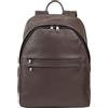 DUDU Zaino in Pelle Uomo Donna Porta PC fino a 15,6" MacBook 16 Pollici, Zaino da Viaggio 20 Litri, Zaino Ufficio Lavoro dal Design Essenziale Elegante Coffee brown