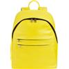 DUDU Zaino in Pelle Uomo Donna Porta PC fino a 15,6" MacBook 16 Pollici, Zaino da Viaggio 20 Litri, Zaino Ufficio Lavoro dal Design Essenziale Elegante Citrus yellow