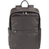 DUDU Zaino in Pelle Uomo Donna Porta PC fino a 15,6" MacBook 16 Pollici, Zaino da Viaggio 20 Litri, Zaino Ufficio Lavoro Multicomparto Elegante Antracite