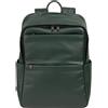 DUDU Zaino in Pelle Uomo Donna Porta PC fino a 15,6" MacBook 16 Pollici, Zaino da Viaggio 20 Litri, Zaino Ufficio Lavoro Multicomparto Elegante Mangrove