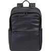 DUDU Zaino in Pelle Uomo Donna Porta PC fino a 15,6" MacBook 16 Pollici, Zaino da Viaggio 20 Litri, Zaino Ufficio Lavoro Multicomparto Elegante Navy