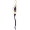 DUDU Portachiavi in Pelle Minimalista, Portachiavi per Uomo Donna con Moschettone e Anello, Design Minimal Compatto Leggero Deep purple
