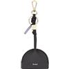 DUDU Portachiavi in Pelle Uomo Donna, Portachiavi con Moschettone e 2 Anelli, Ideale per Regali Black_lavender