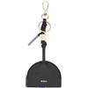DUDU Portachiavi per AirTag in Pelle, Custodia Compatibile Apple Air Tag, Portatile, con Moschettone Black_lavender
