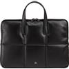 DUDU Borsa Porta PC Donna 14 Pollici con Tracolla in Pelle Trapuntata Imbottita, Porta Laptop Notebook MacBook fino a 14", Cartella Borsa Sleeve Elegante Nero